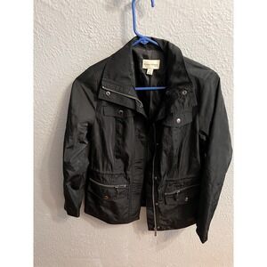 Studio Works Women's Lightweight Jacket Black Full Zip Size PS